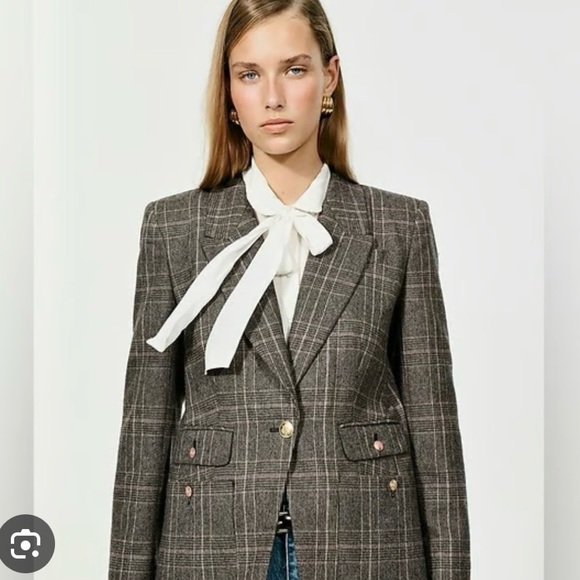J. Crew Gray/Brown Plaid Vivienne Blazer - Picture 4 of 5